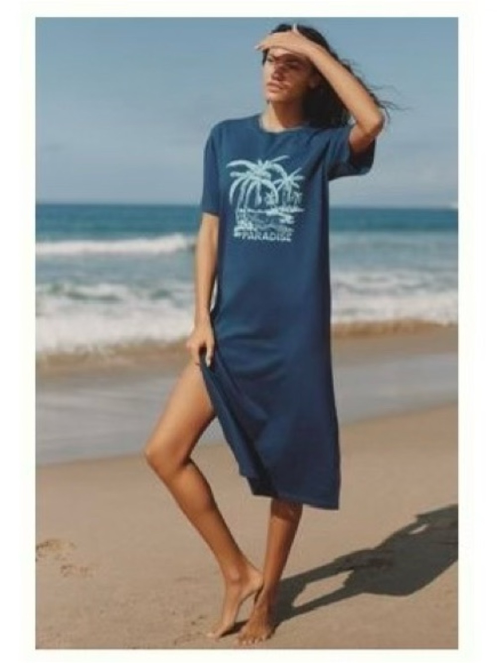Anthropologie Celandine GraphicT-Shirt Midi Dress